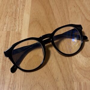 Black Round blue light Glasses